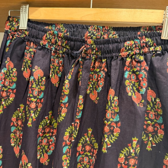 Floral Print Pajama Set - Navy and Pink - Picture 4 of 8